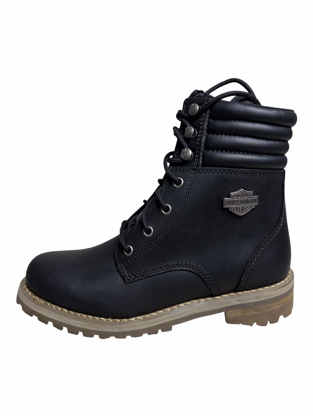 Harley-Davidson Women's Gynger Lace 6-Inch Black Motorcycle Boots Size 7.5